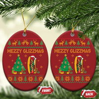 Merry Glizzmas Christmas Ornament Funny Hotdog Xmas Tree Hot Ugly Christmas - Wonder Print Shop