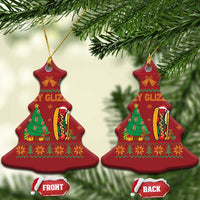 Merry Glizzmas Christmas Ornament Funny Hotdog Xmas Tree Hot Ugly Christmas - Wonder Print Shop