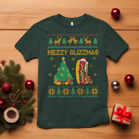 Merry Glizzmas T Shirt Funny Hotdog Xmas Tree Hot Ugly Christmas - Wonder Print Shop