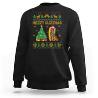 Merry Glizzmas Sweatshirt Funny Hotdog Xmas Tree Hot Ugly Christmas - Wonder Print Shop