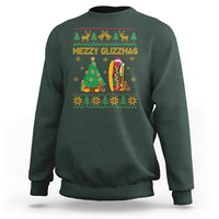 Merry Glizzmas Sweatshirt Funny Hotdog Xmas Tree Hot Ugly Christmas - Wonder Print Shop