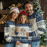 Skeleton Christmas Ugly Christmas Sweater Dead Inside But Jolly AF Xmas Vibe - Wonder Print Shop