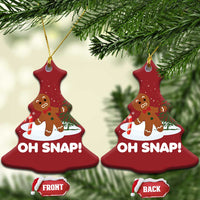 Gingerbread Christmas Ornament Oh Snap Funny Christmas Cookie Baking Squad - Wonder Print Shop