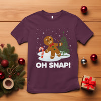 Gingerbread T Shirt Oh Snap Funny Christmas Cookie Baking Squad - Wonder Print Shop