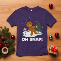 Gingerbread T Shirt Oh Snap Funny Christmas Cookie Baking Squad - Wonder Print Shop
