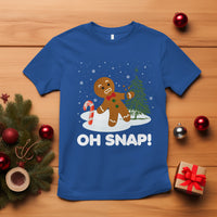 Gingerbread T Shirt Oh Snap Funny Christmas Cookie Baking Squad - Wonder Print Shop