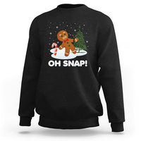 Gingerbread Sweatshirt Oh Snap Funny Christmas Cookie Baking Squad - Wonder Print Shop