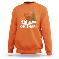 Gingerbread Sweatshirt Oh Snap Funny Christmas Cookie Baking Squad - Wonder Print Shop