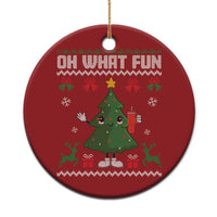 Retro Boujee Xmas Tree Christmas Ornament Oh What Fun - Wonder Print Shop