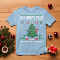 Ugly Christmas T Shirt Oh What Fun Boujee Christmas Tree Funny - Wonder Print Shop