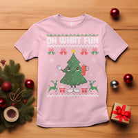 Ugly Christmas T Shirt Oh What Fun Boujee Christmas Tree Funny - Wonder Print Shop