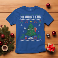 Ugly Christmas T Shirt Oh What Fun Boujee Christmas Tree Funny - Wonder Print Shop