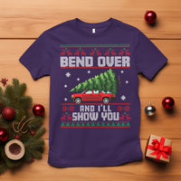 Funny Christmas T Shirt Bend Over And I'll Show You Merry Xmas Tree Ugly Sweater - Wonder Print Shop
