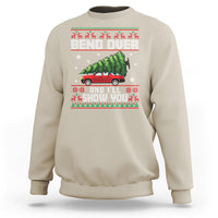 Funny Christmas Sweatshirt Bend Over And I'll Show You Merry Xmas Tree Ugly Sweater - Wonder Print Shop