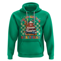 Reading Christmas Hoodie All Booked For Xmas Books and Cocoa Lover - Wonder Print Shop