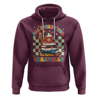 Reading Christmas Hoodie All Booked For Xmas Books and Cocoa Lover - Wonder Print Shop