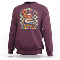 Reading Christmas Sweatshirt All Booked For Xmas Books and Cocoa Lover - Wonder Print Shop
