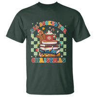 Reading Christmas T Shirt All Booked For Xmas Books and Cocoa Lover - Wonder Print Shop