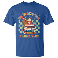 Reading Christmas T Shirt All Booked For Xmas Books and Cocoa Lover - Wonder Print Shop