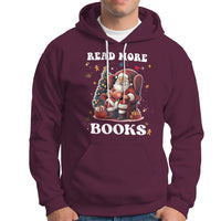 Reading Santa Hoodie Read More Books Funny Christmas Teacher Student Book Lovers - Wonder Print Shop