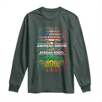African American Pride Long Sleeve Shirt American Grown With African Roots African American Flag Tree