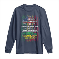 African American Pride Long Sleeve Shirt American Grown With African Roots African American Flag Tree
