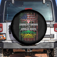 African American Pride Spare Tire Cover American Grown With African Roots African American Flag Tree