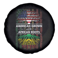 African American Pride Spare Tire Cover American Grown With African Roots African American Flag Tree