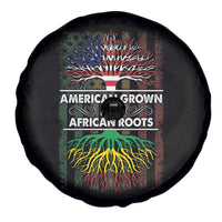 African American Pride Spare Tire Cover American Grown With African Roots African American Flag Tree