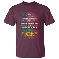 African American Pride T Shirt American Grown With African Roots African American Flag Tree