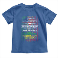 African American Pride Toddler T Shirt American Grown With African Roots African American Flag Tree