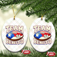 Team Benito Puerto Rico Football Pride Ceramic Ornament Number 94 Vintage Game Day Music Artist Fan