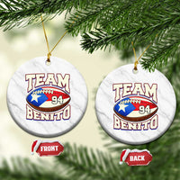 Team Benito Puerto Rico Football Pride Ceramic Ornament Number 94 Vintage Game Day Music Artist Fan