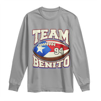Team Benito Puerto Rico Football Pride Long Sleeve Shirt Number 94 Vintage Game Day Music Artist Fan