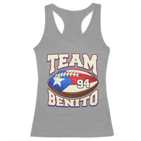 Team Benito Puerto Rico Football Pride Racerback Tank Top Number 94 Vintage Game Day Music Artist Fan