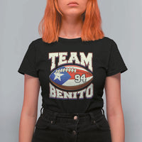 Team Benito Puerto Rico Football Pride T Shirt For Women Number 94 Vintage Game Day Music Artist Fan