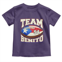 Team Benito Puerto Rico Football Pride Toddler T Shirt Number 94 Vintage Game Day Music Artist Fan