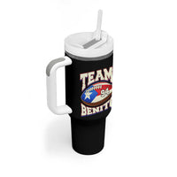 Team Benito Puerto Rico Football Pride Tumbler With Handle Number 94 Vintage Game Day Music Artist Fan