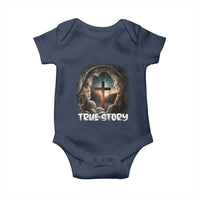 Jesus True Story Baby Onesie Resurrection He Is Risen Religious Easter