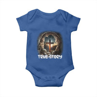 Jesus True Story Baby Onesie Resurrection He Is Risen Religious Easter