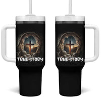 Jesus True Story Tumbler With Handle Resurrection He Is Risen Religious Easter