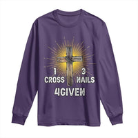 Religious Easter Long Sleeve Shirt 1 Cross 3 Nails Forgiven Christian Cross Jesus