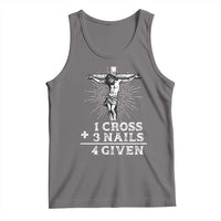 Religious Easter Tank Top 1 Cross 3 Nails Forgiven Jesus Christian Faith