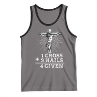 Religious Easter Tank Top 1 Cross 3 Nails Forgiven Jesus Christian Faith