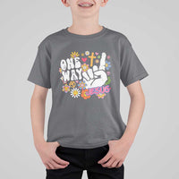 One Way Jesus T Shirt For Kid Christian Relgion Retro Hippie