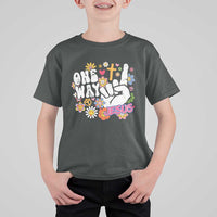 One Way Jesus T Shirt For Kid Christian Relgion Retro Hippie