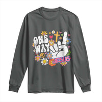 One Way Jesus Long Sleeve Shirt Christian Relgion Retro Hippie