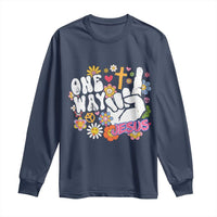 One Way Jesus Long Sleeve Shirt Christian Relgion Retro Hippie