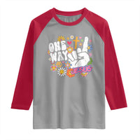 One Way Jesus Raglan Shirt Christian Relgion Retro Hippie