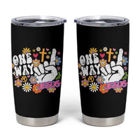 One Way Jesus Tumbler Cup Christian Relgion Retro Hippie